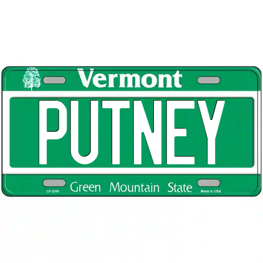 Putney Vermont Metal Sign