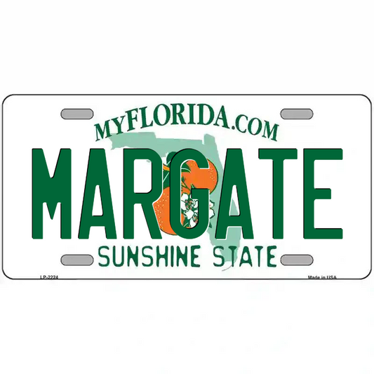 Margate Florida Metal Sign