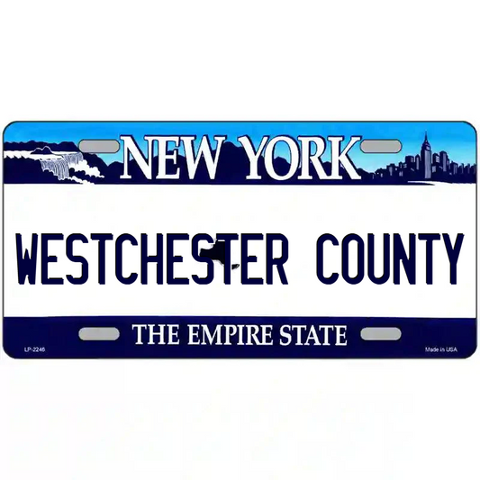 Westchester County New York Blue Metal Sign