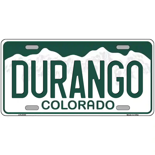 Durango Colorado Metal Sign