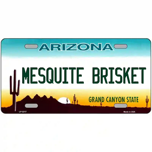 Mesquite Brisket Arizona Metal Sign
