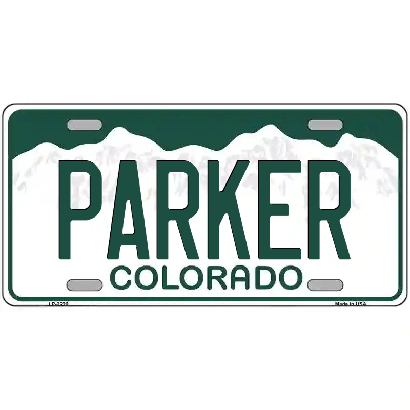 Parker Colorado Metal Sign
