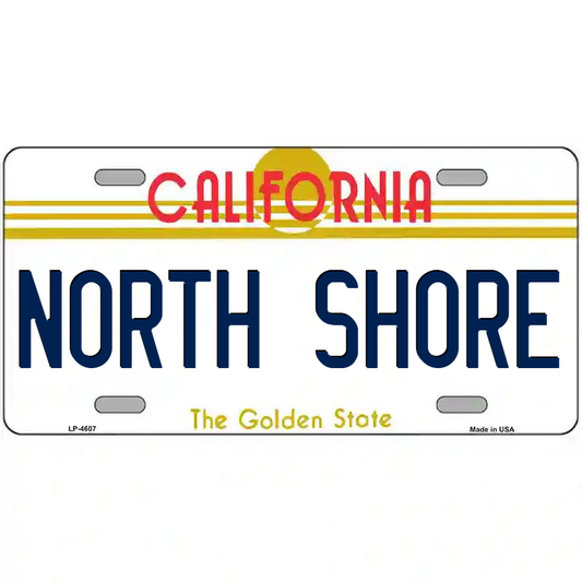 North Shore California Metal Sign