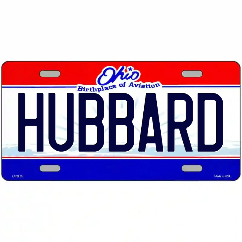 Hubbard Ohio Metal Sign