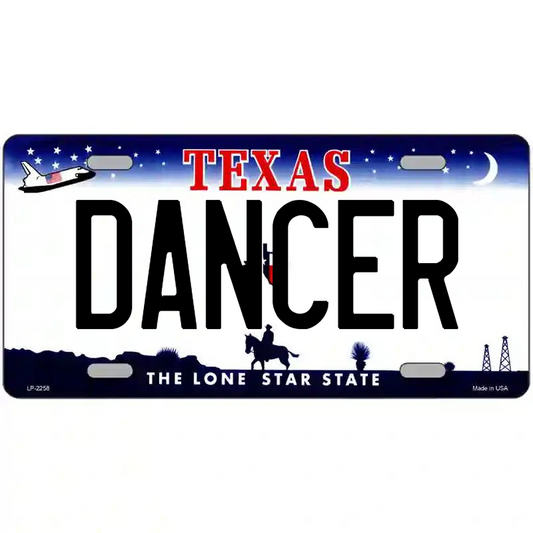 Dancer Texas Metal Sign