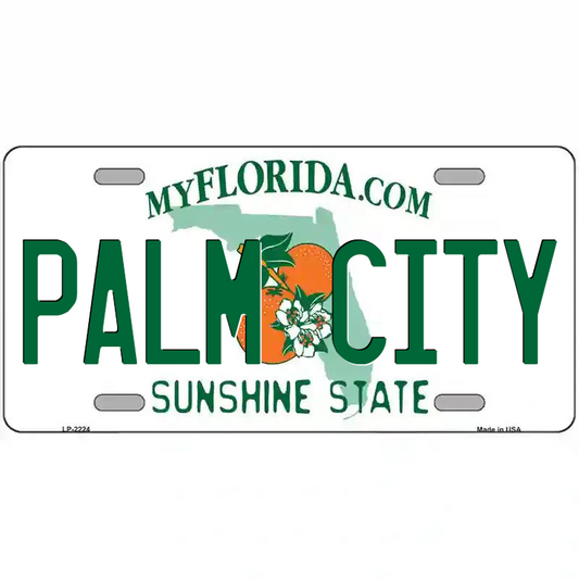 Palm City Florida Metal Sign