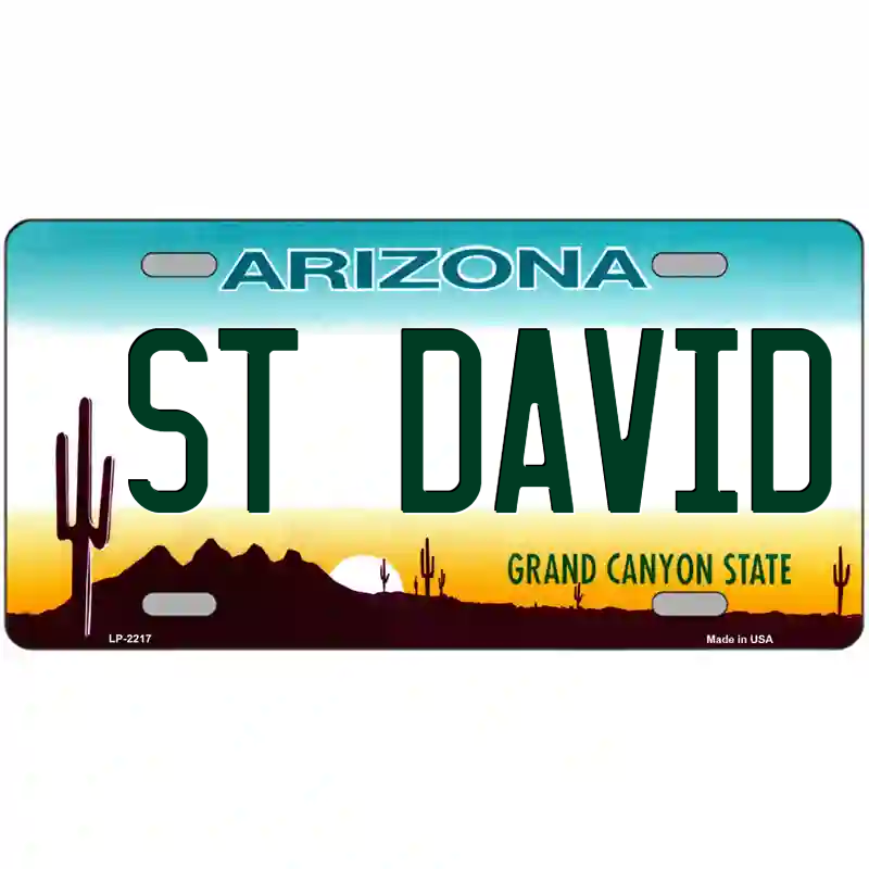 St David Arizona Metal Sign