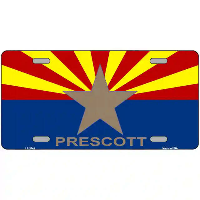 Prescott Arizona Flag Metal Sign