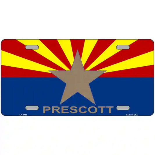 Prescott Arizona Flag Metal Sign