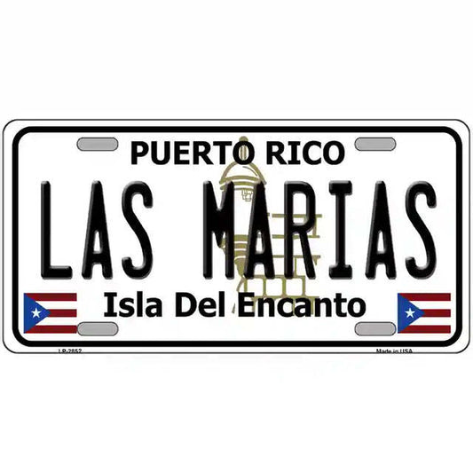 Las Marias Puerto Rico Metal Sign
