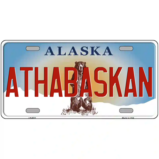 Athabaskan Alaska Metal Sign