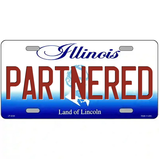 Partnered Illinois Metal Sign