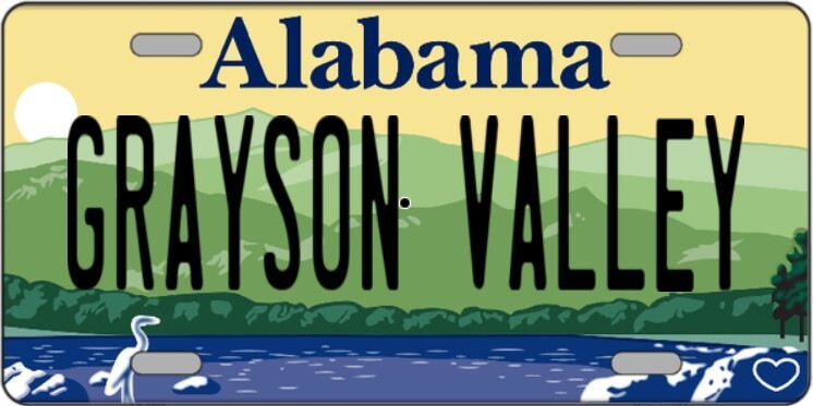 Grayson Valley Alabama Metal Sign