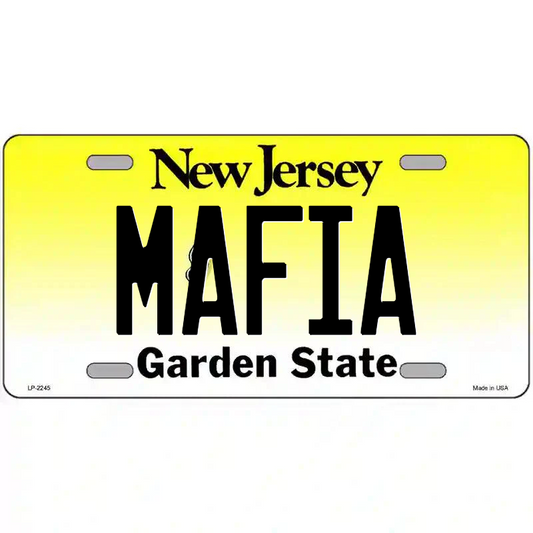 Mafia New Jersey Metal Sign