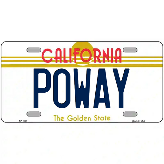 Poway California Metal Sign