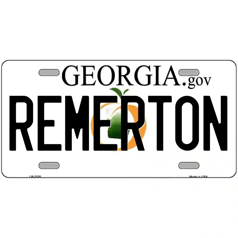 Remerton Georgia Metal Sign
