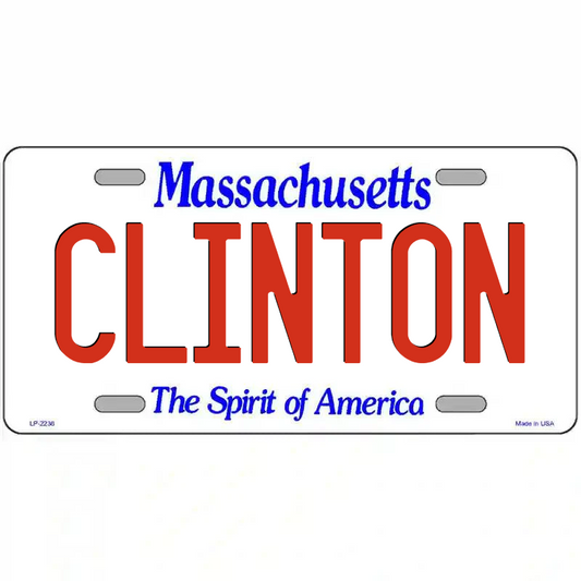 Clinton Massachusetts Metal Sign