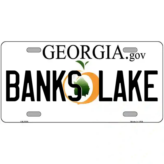 Banks Lake Georgia Metal Sign