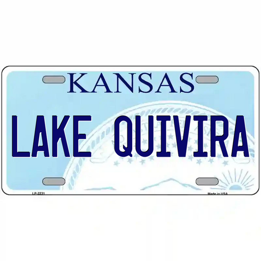 Lake Quivira Kansas Metal Sign