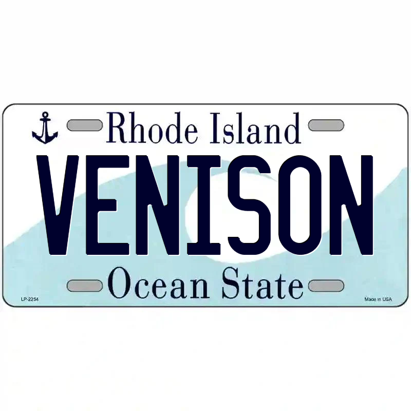 Venison Rhode Island Metal Sign