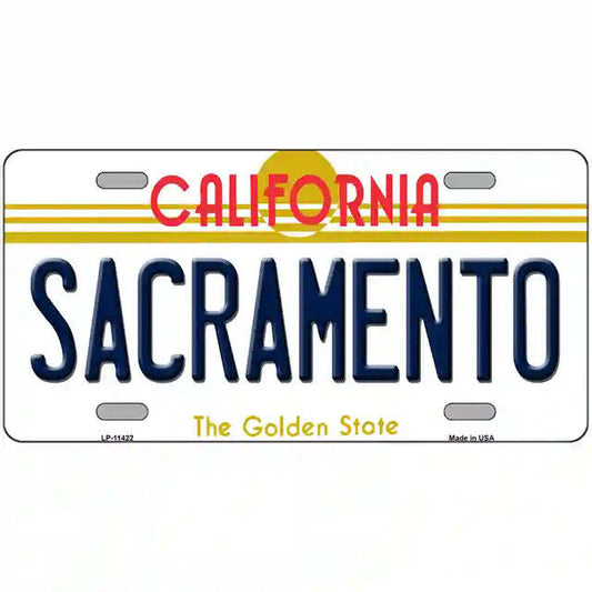 Sacramento Calfornia Metal Sign