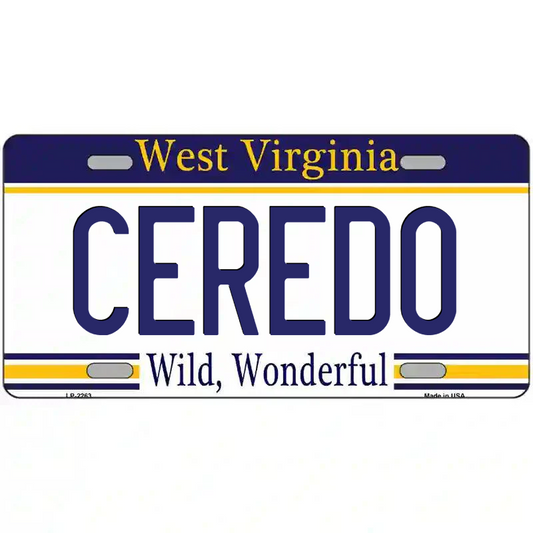 Ceredo West Virginia Metal Sign