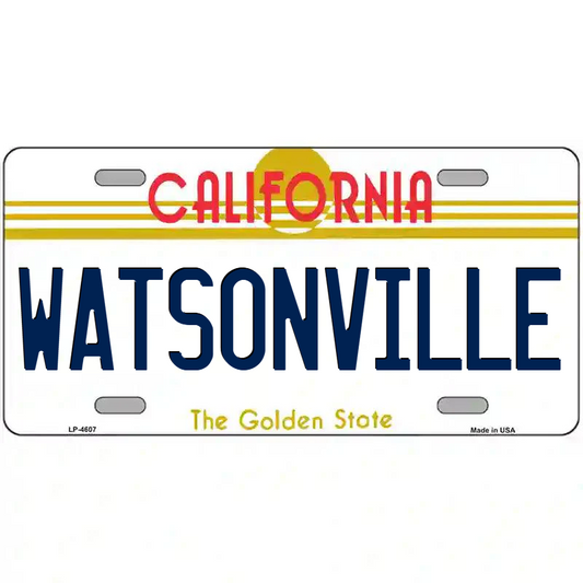 Watsonville California Metal Sign
