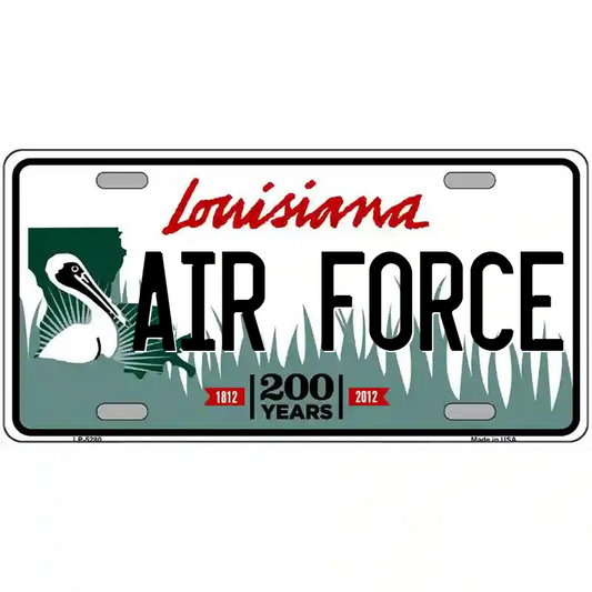 Air Force Louisiana Metal Sign