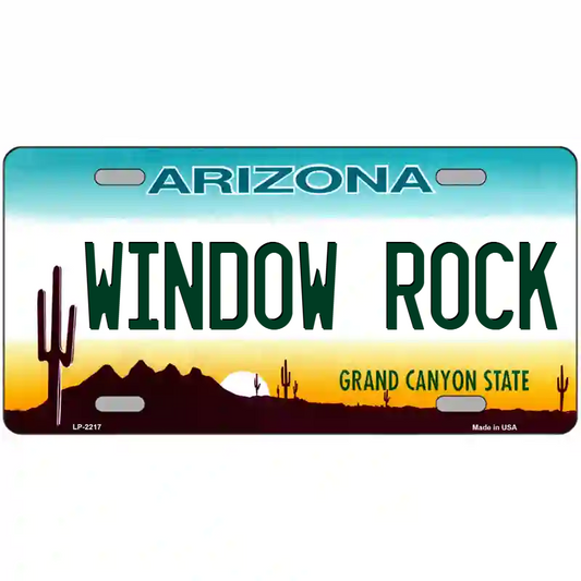 Window Rock Arizona Metal Sign