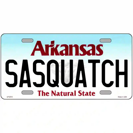 Sasquatch Arkansas Metal Sign