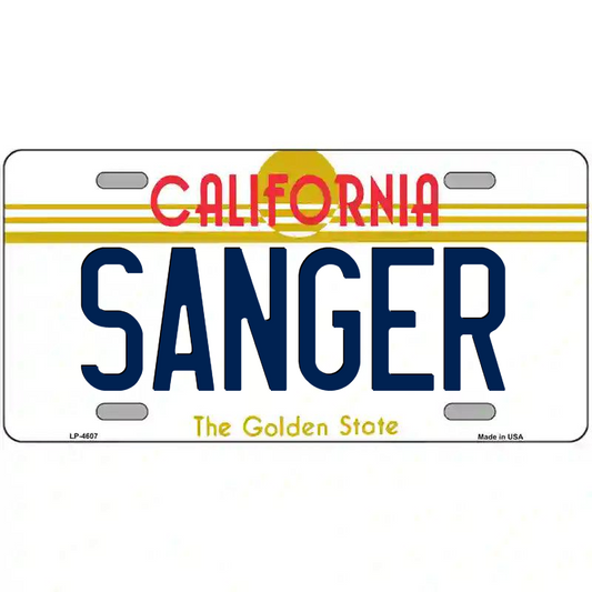 Sanger California Metal Sign