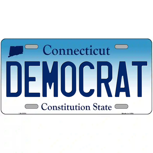 Democrat Connecticut Metal Sign
