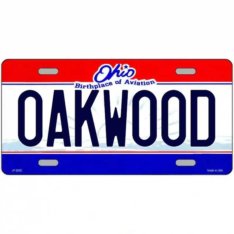 Oakwood Ohio Metal Sign