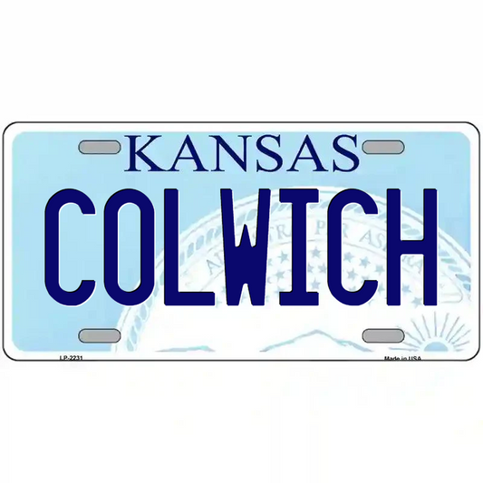 Colwich Kansas Metal Sign