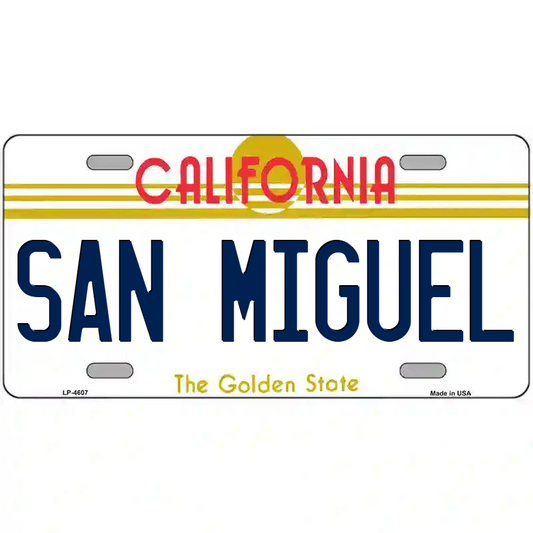 San Miguel California Metal Sign