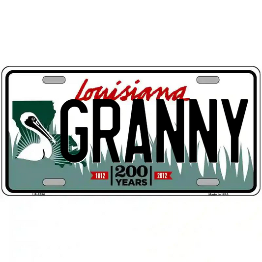 Granny Louisiana Metal Sign
