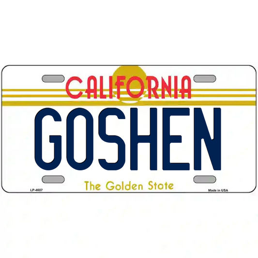 Goshen California Metal Sign