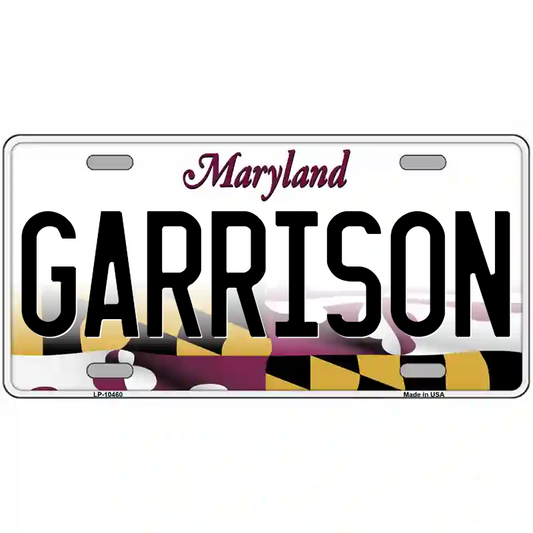 Garrison Maryland Metal Sign