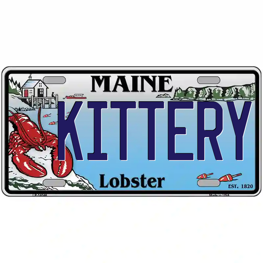 Kittery Maine Lobster Metal Sign