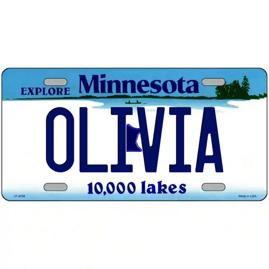 Olivia Minnesota Metal Sign