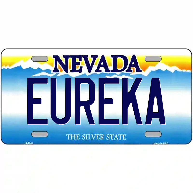 Eureka Nevada Metal Sign