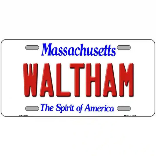 Waltham Massachusetts Metal Sign