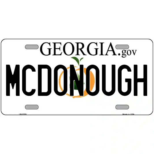 McDonough Georgia Metal Sign