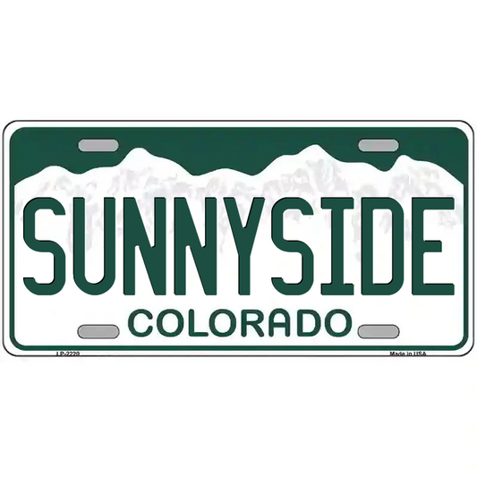 Sunnyside Colorado Metal Sign