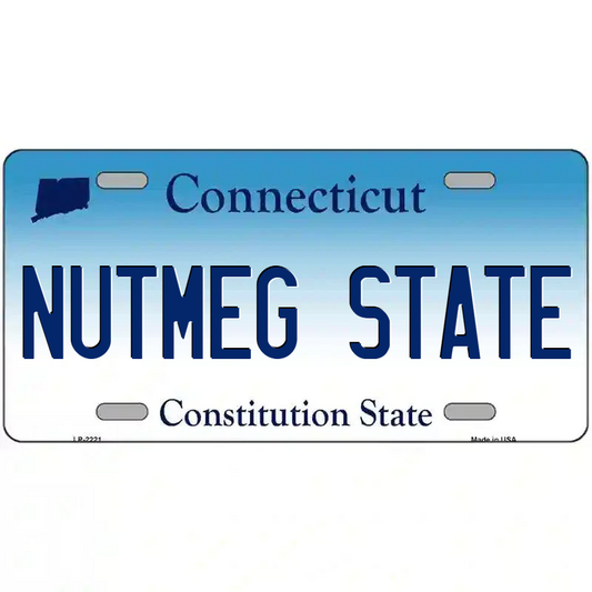 Nugmeg State Connecticut Metal Sign