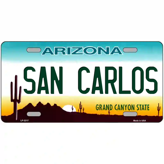 San Carlos Arizona Metal Sign