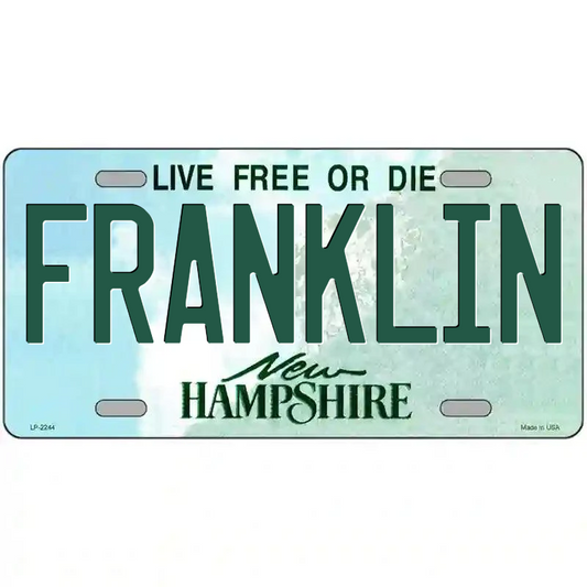 Franklin New Hampshire Metal Sign