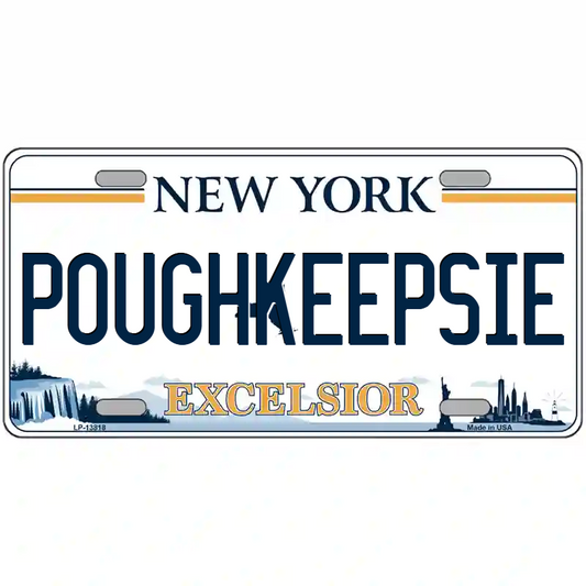 Poughkeepsie New York Excelsior Metal Sign