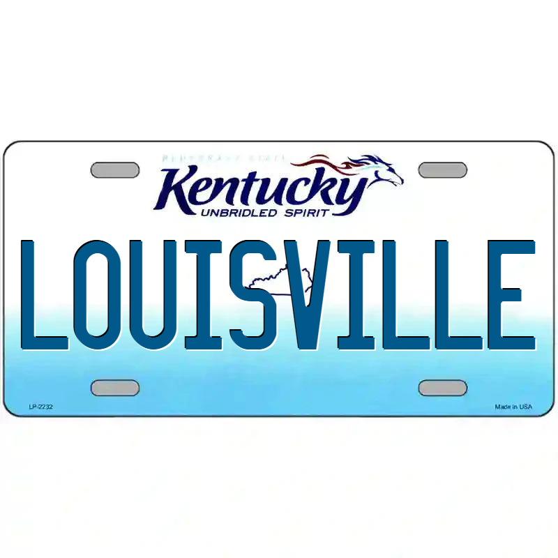 Louisville Kentucky Metal Sign