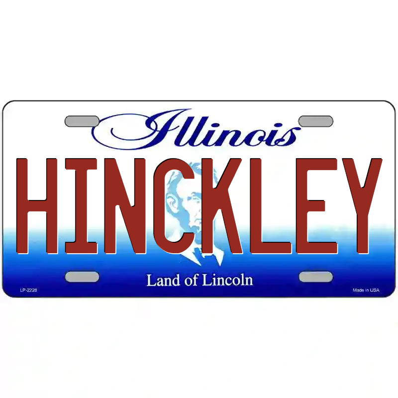Hinckley Illinois Metal Sign